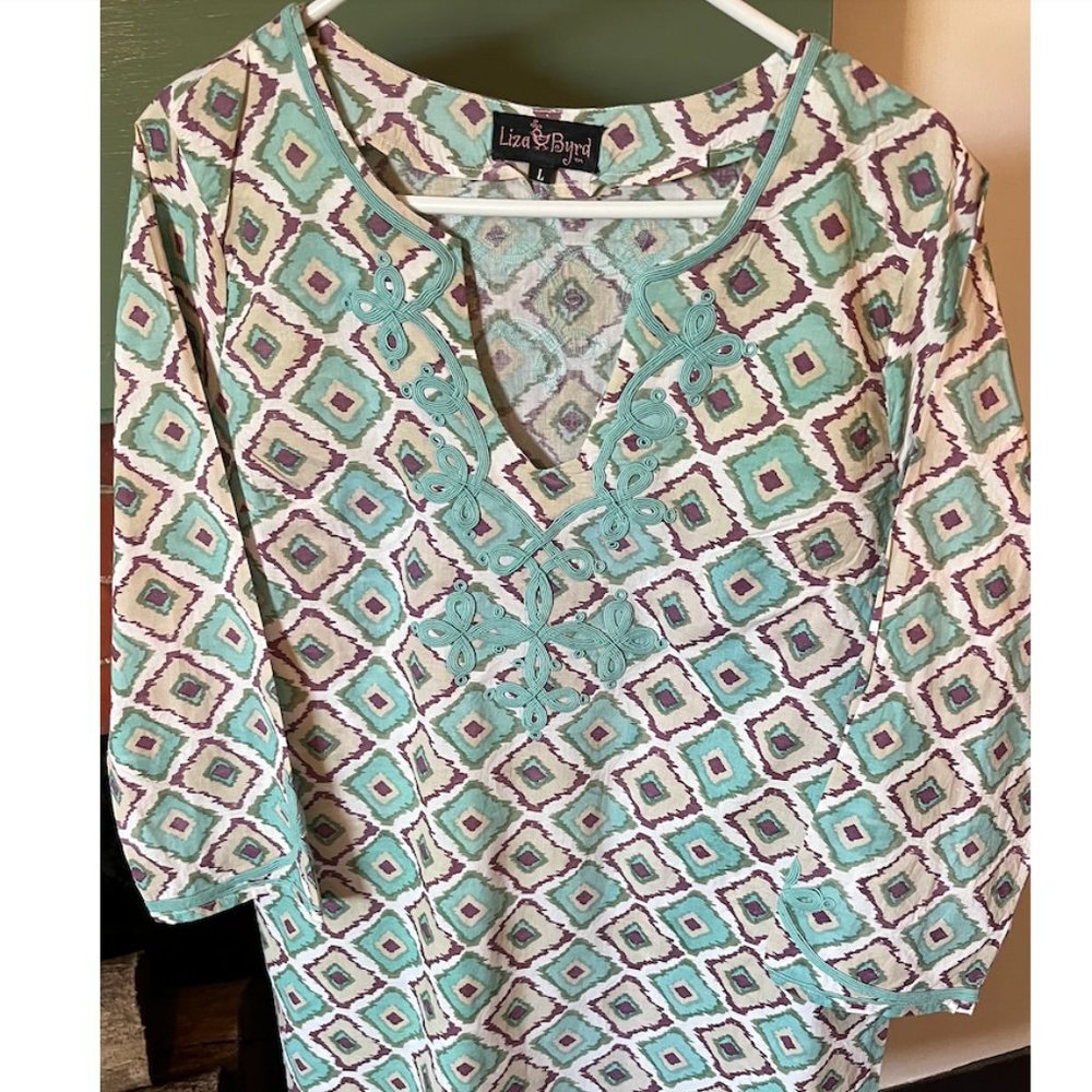 Liza Byrd IKAT Tunic